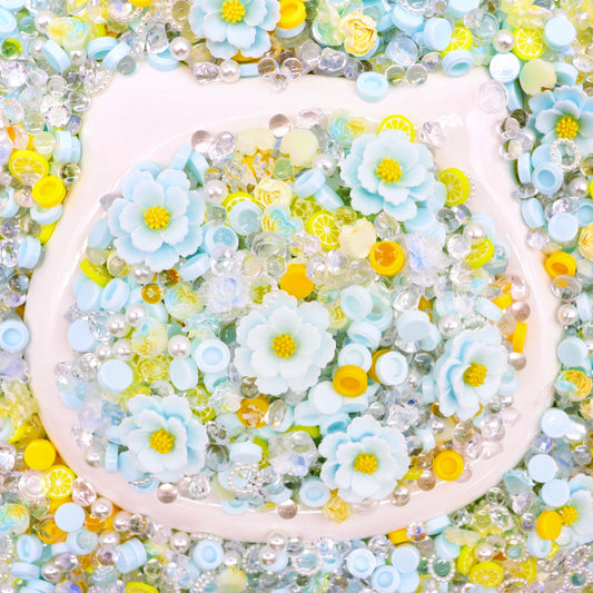 「特別プリセット」夏空のレモンソーダ*可愛いパーツミックス(デコ用・レジン)ーRiko